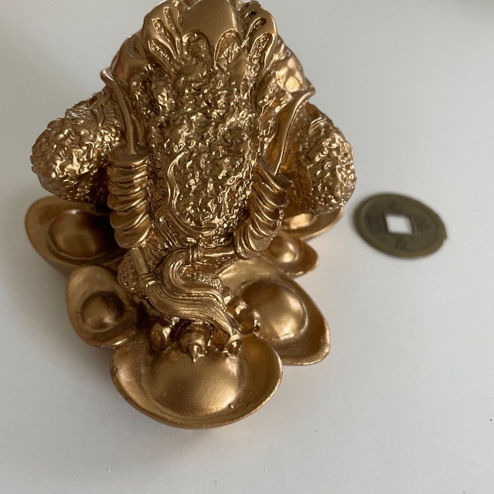 Feng Shui Money Frog statue for Fortune Luck - Picture 2 of 2